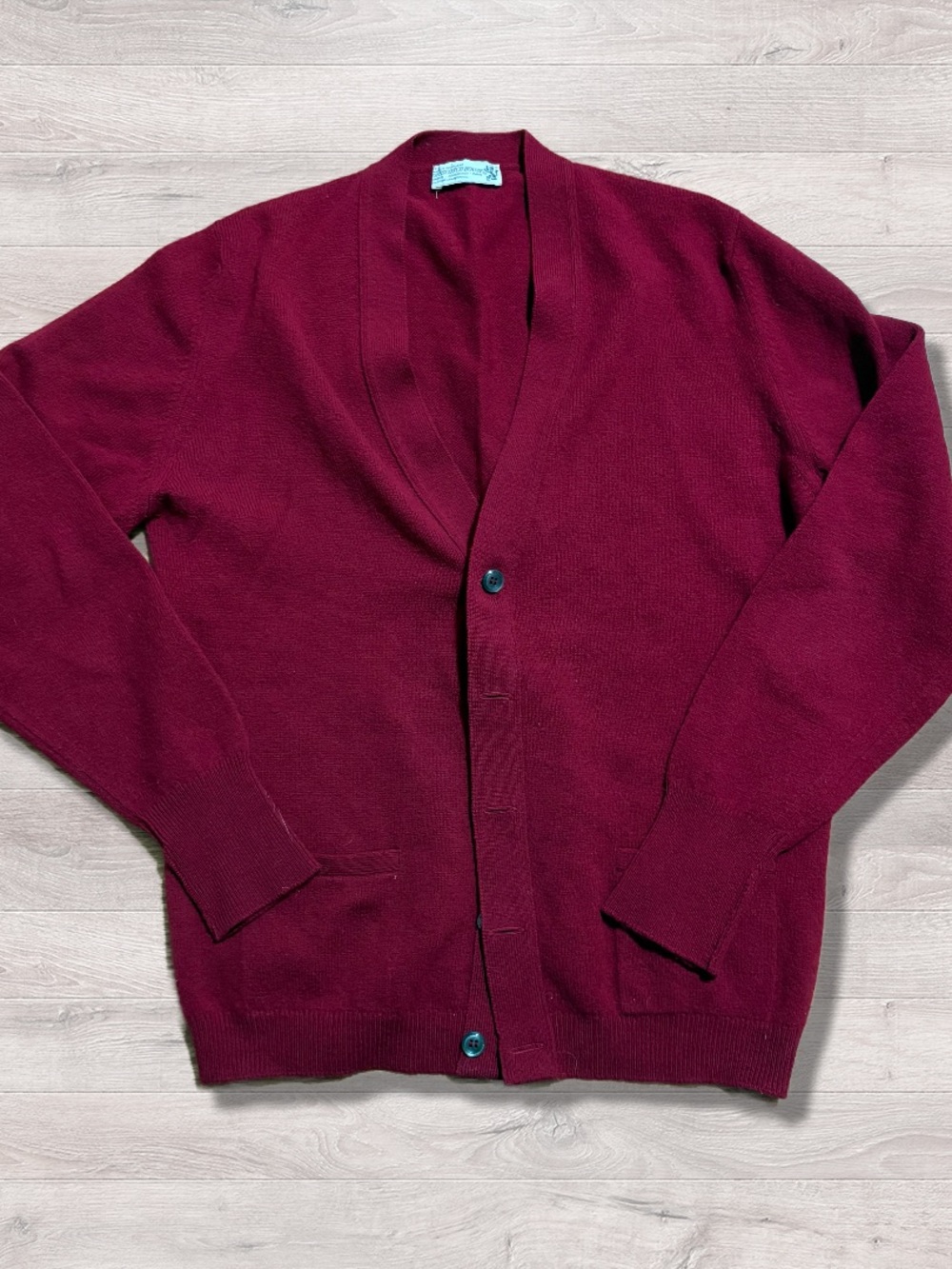 Vintage The Scotch House Made In Scotland 100% Pure Wool Cardigan Sweater Large